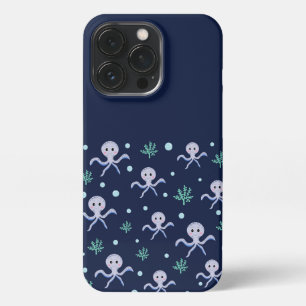 Octopus under the sea kids pattern iPhone 13 pro case