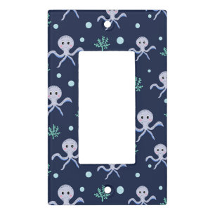 Octopus under the sea kids pattern light switch cover