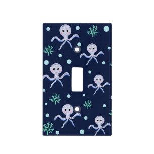 Octopus under the sea kids pattern light switch cover