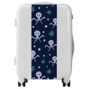 Octopus under the sea kids pattern luggage