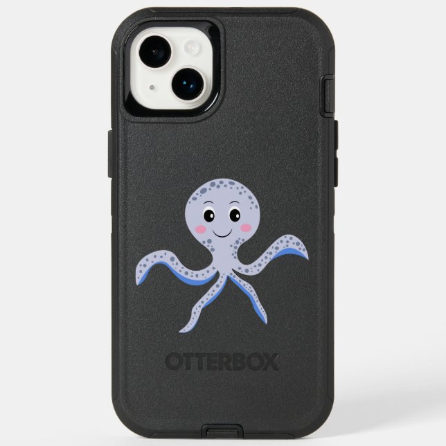 Octopus under the sea kids pattern otterbox iPhone case (Back)