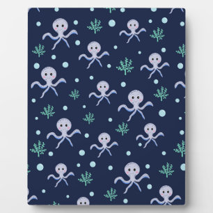 Octopus under the sea kids pattern plaque