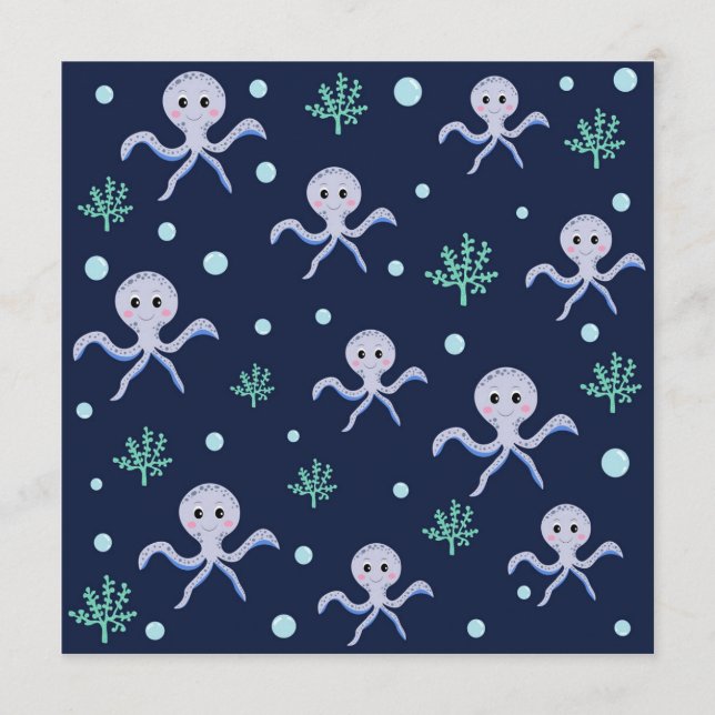 Octopus under the sea kids pattern program (Front)