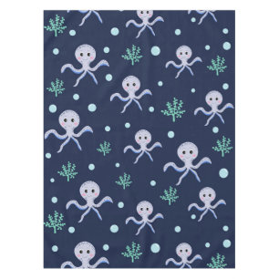 Octopus under the sea kids pattern tablecloth