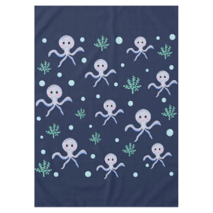 Octopus under the sea kids pattern tablecloth
