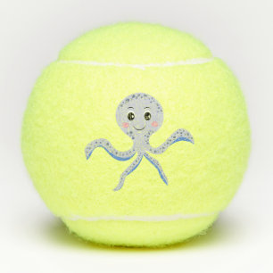 Octopus under the sea kids pattern tennis balls