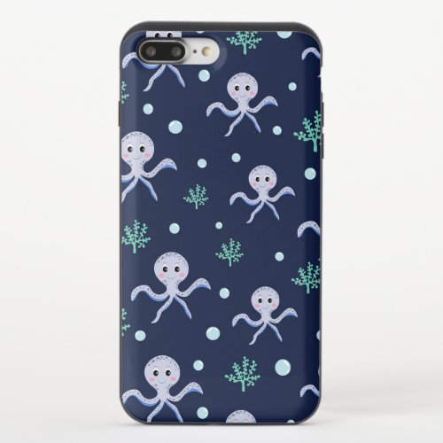 Octopus under the sea kids pattern iPhone 87 plus slider case