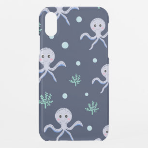 Octopus under the sea kids pattern iPhone XR case