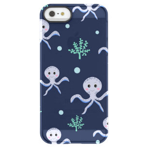 Octopus under the sea kids pattern permafrost iPhone SE/5/5s case