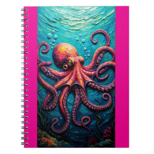 Octopus Underwater Painting Notebook