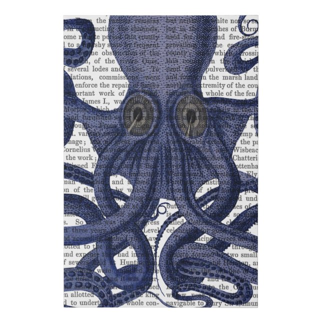 Octopus Up-Close Faux Canvas Print (Front)