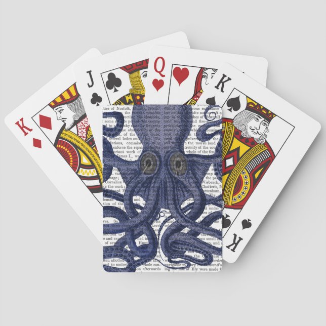 Octopus Up-Close Poker Cards (Back)