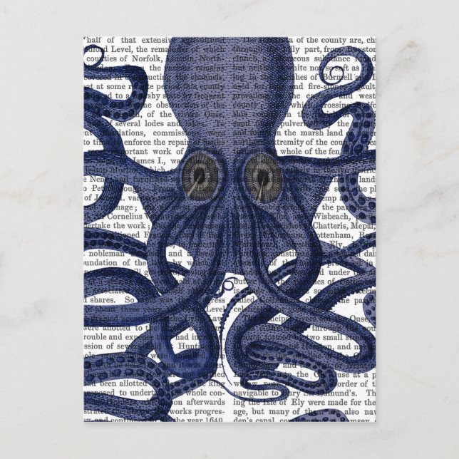 Octopus Up-Close Postcard (Front)