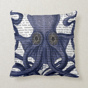 Octopus Up-Close Throw Pillow