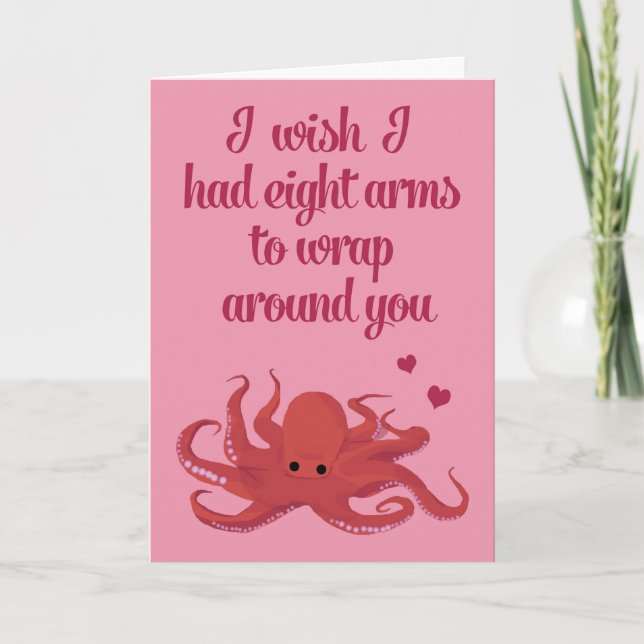 Octopus Valentine's Day Card (Front)
