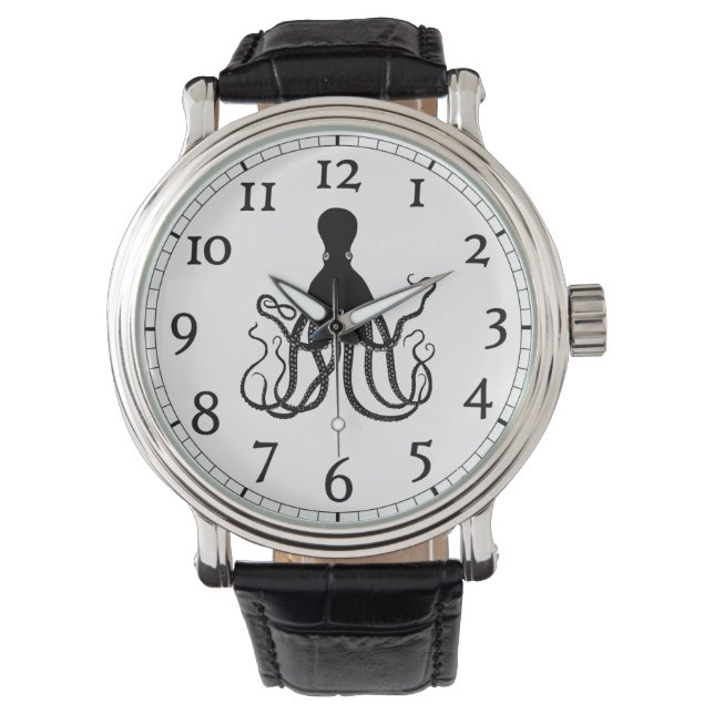 Octopus Watch with Numbers (Front)