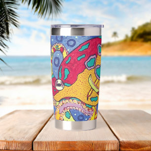 Octopus Water Bottle Insulated Tumbler