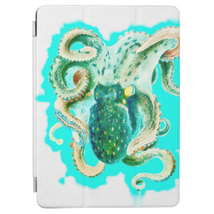 Octopus Watercolor Teal iPad Air Cover