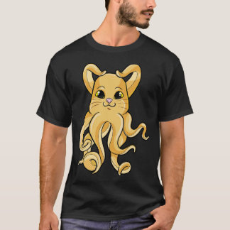 Octopus with 8 Arms as Cat T-Shirt