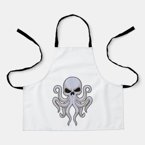 Octopus with 8 Arms  Skull Apron