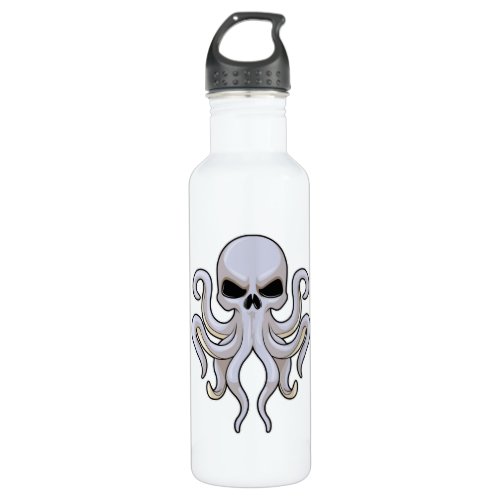 Octopus with 8 Arms  Skull Stainless Steel Water Bottle
