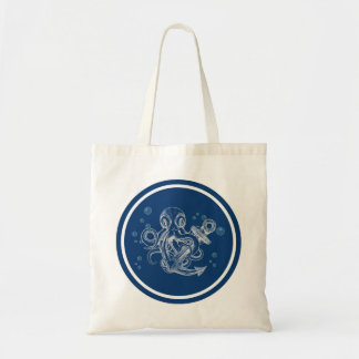 Octopus with Anchor Tote Bag