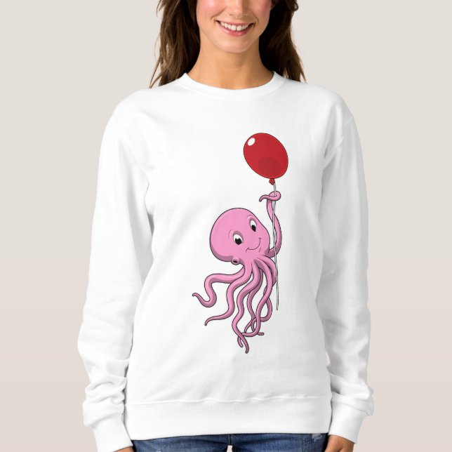 Octopus with Balloon Sweatshirt (Front)