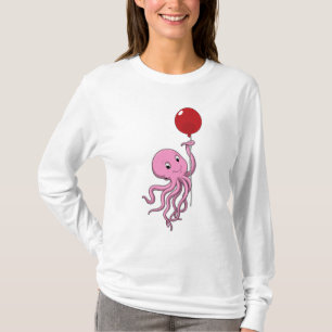 Octopus with Balloon T-Shirt