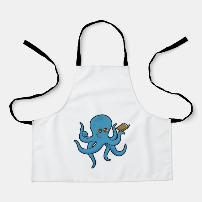 Octopus with Book Apron (Front)