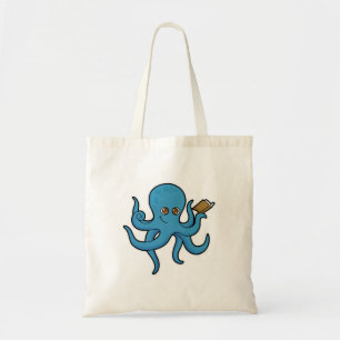 Octopus with Book Tote Bag