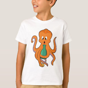 Octopus with Bottle.PNG T-Shirt