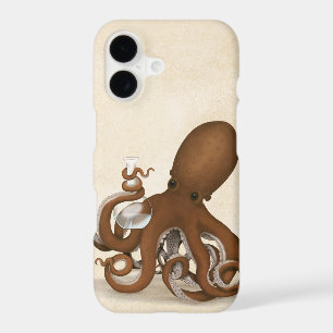 Octopus With Chemistry Flask Steampunk Science Fan iPhone 17 Case