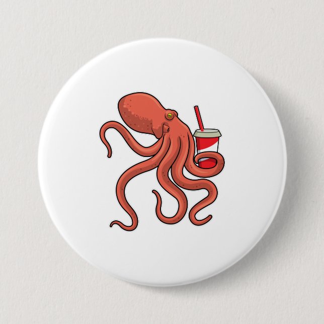 Octopus with Drink Button (Front)