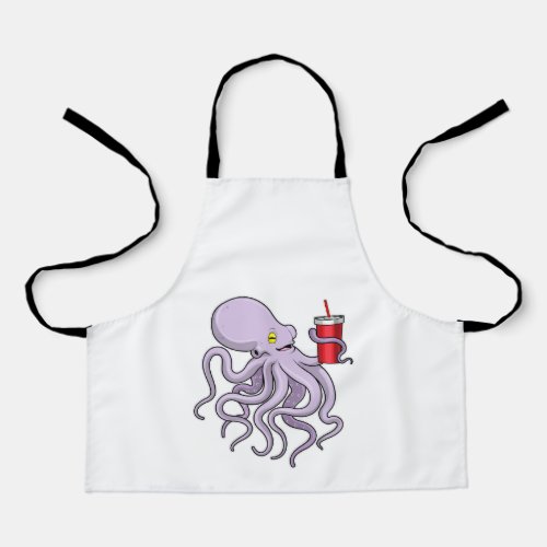 Octopus with Drinking mug Apron