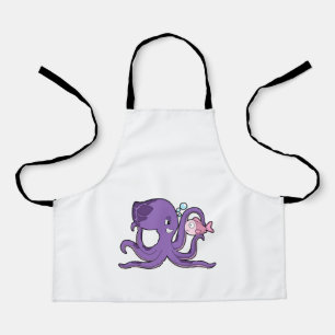 Octopus with Fish.PNG Apron