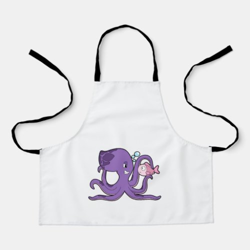 Octopus with FishPNG Apron