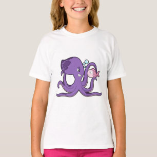 Octopus with Fish.PNG T-Shirt