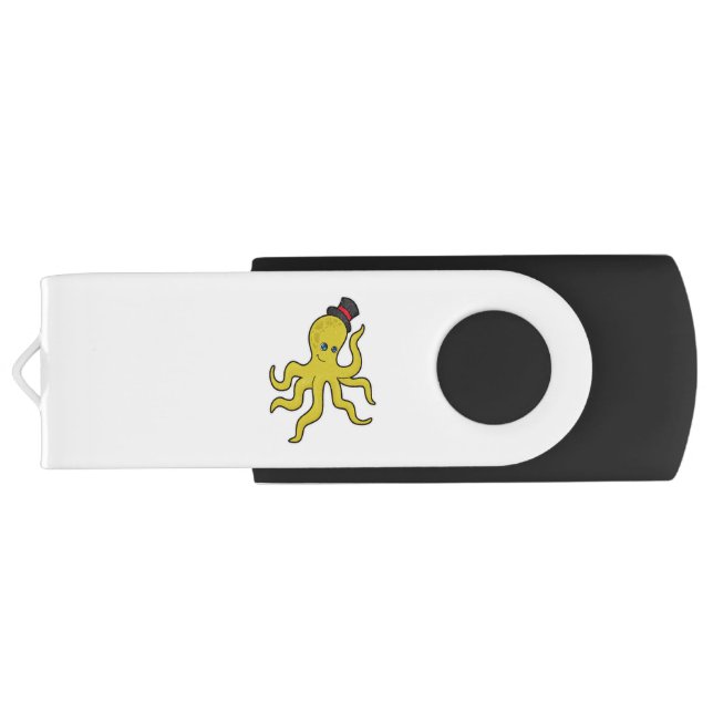 Octopus with Hat Flash Drive (Back)