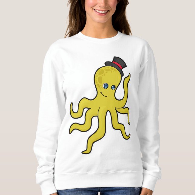 Octopus with Hat Sweatshirt (Front)