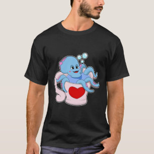 Octopus with Heart Cup.PNG T-Shirt