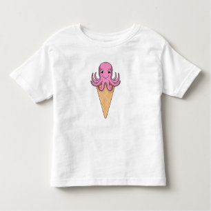 Octopus with Ice cream cone Toddler T-shirt