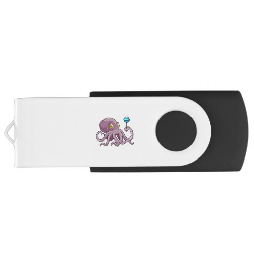 Octopus with Lollipop Flash Drive