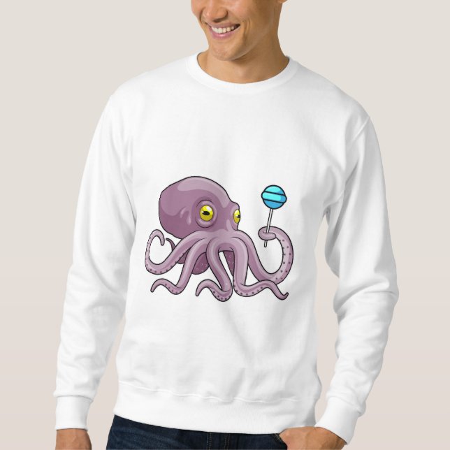 Octopus with Lollipop Sweatshirt (Front)
