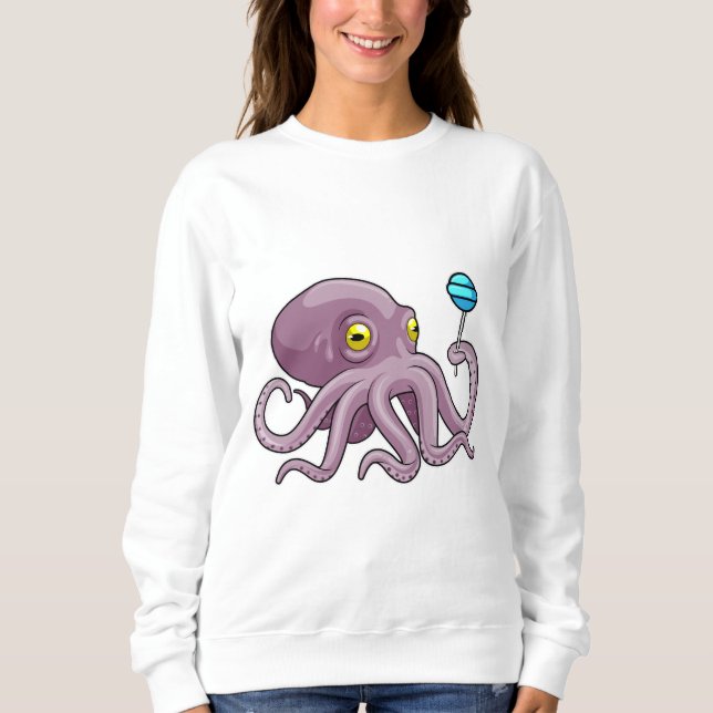 Octopus with Lollipop Sweatshirt (Front)