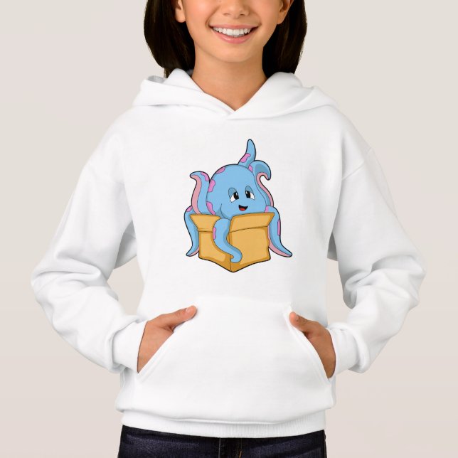 Octopus with Packet.PNG Hoodie (Front)