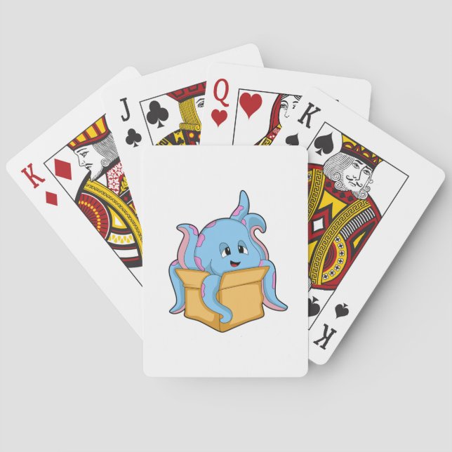 Octopus with Packet.PNG Poker Cards (Back)