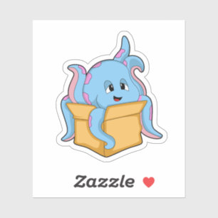 Octopus with Packet.PNG Sticker