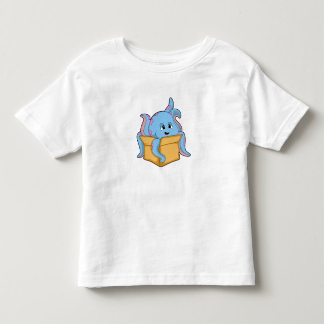 Octopus with Packet.PNG Toddler T-shirt (Front)