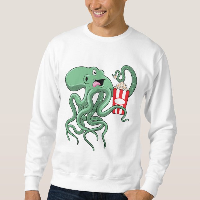 Octopus with Popcorn Sweatshirt (Front)