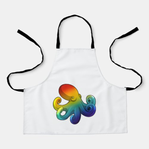 Octopus with Rainbow Apron